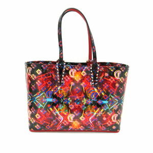 Christian Louboutin Tote Multicolor Kabata Patent Leather Bag